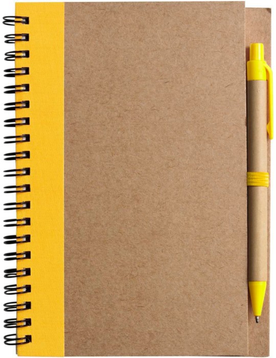 Cahier personnalisable avec stylo pour communication