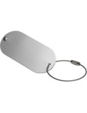 Etiquette bagage personnalisable en inox