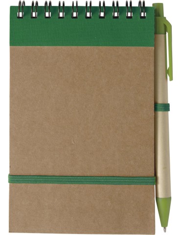 Carnet publicitaire à spirale éco-responsable