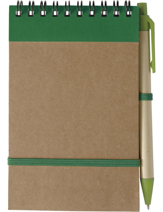 Carnet publicitaire à spirale éco-responsable