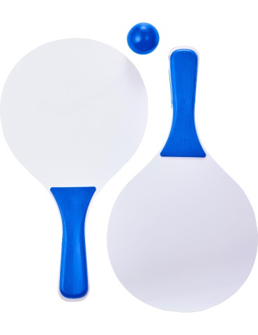 Raquettes de Plage Économiques Personnalisées Eliza - Set de 2 en Bois
