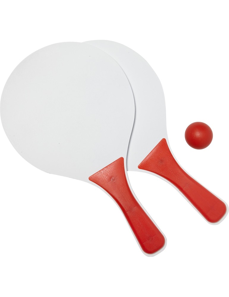 Raquettes de Plage Économiques Personnalisées Eliza - Set de 2 en Bois