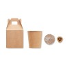 Set Éco-responsable de Graines Personnalisé GROWTREE™ Matières : papier Couleurs : beige personnalisable avec votre logo