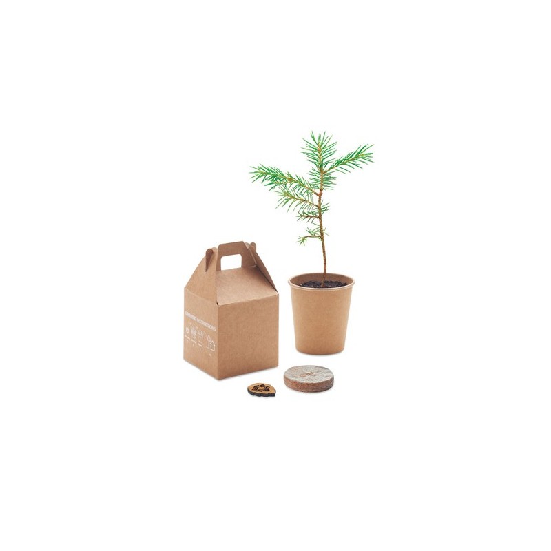Set Éco-responsable de Graines Personnalisé GROWTREE™ Matières : papier Couleurs : beige goodies publicitaire événementiel