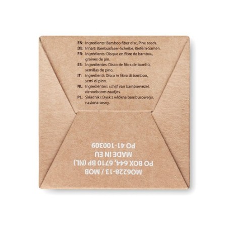 Set Éco-responsable de Graines Personnalisé GROWTREE™ Matières : papier Couleurs : beige cadeau collaborateur premium