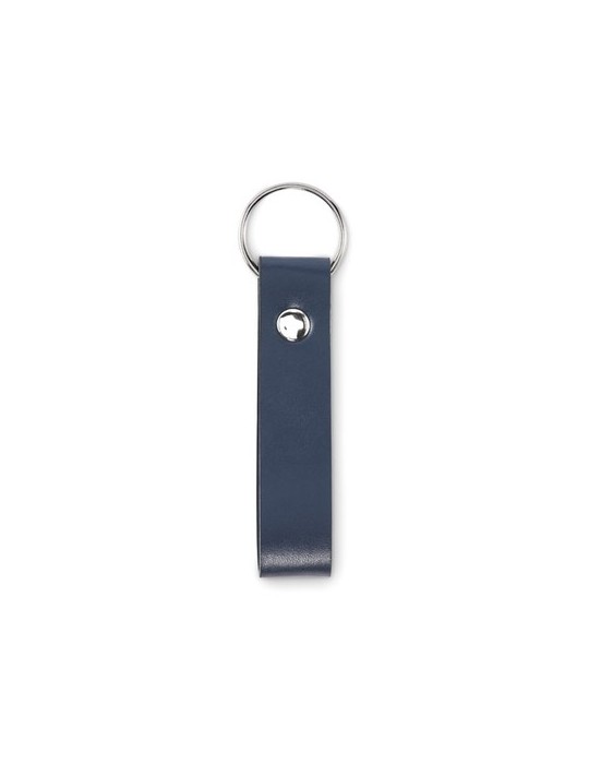 Porte-clés à boucle en PU publicitaire STROKEY
