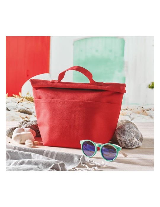 Sac isotherme en coton recyclé publicitaire RECOBA COLOUR