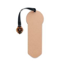 Marque-page personnalisé et pin GROWBOOKMARK™ Matières : papier Couleurs : beige goodies publicitaire événementiel