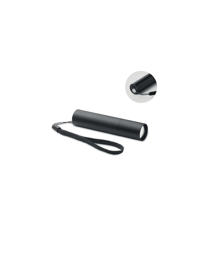 Lampe rechargeable en alu publicitaire ALUMINATE