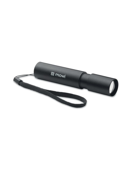 Lampe rechargeable en alu publicitaire ALUMINATE