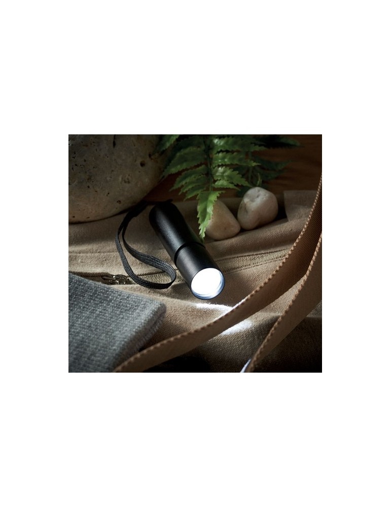 Lampe rechargeable en alu publicitaire ALUMINATE