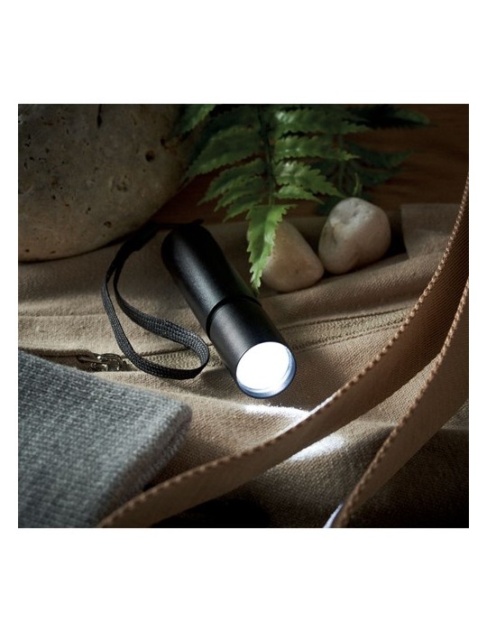Lampe rechargeable en alu publicitaire ALUMINATE
