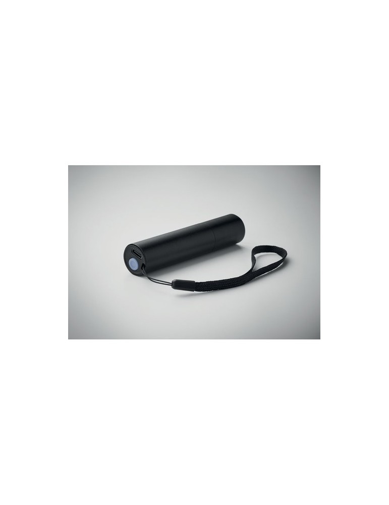 Lampe rechargeable en alu publicitaire ALUMINATE