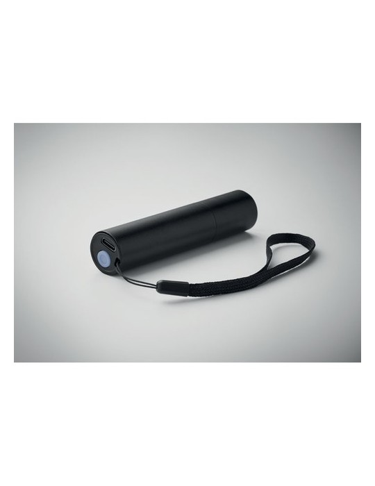 Lampe rechargeable en alu publicitaire ALUMINATE