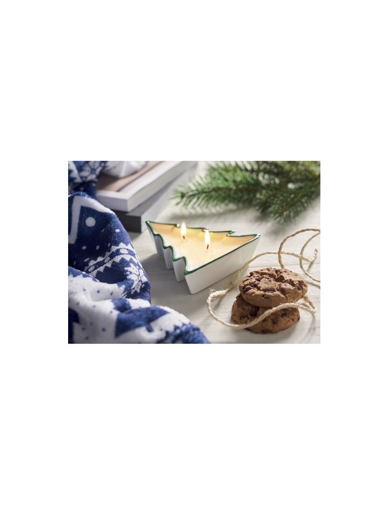 Bougie végétale personnalisée pas cher 60g - Sapin de Noël HOLIFIR