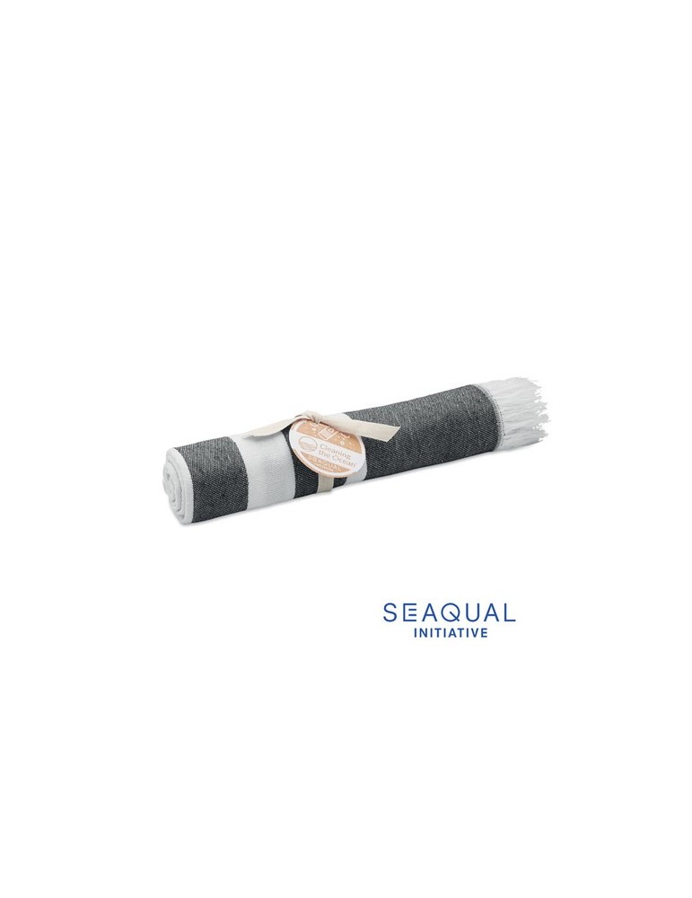 Serviette de plage  personnalisée - SEAQUAL® 100x170cm pas cher