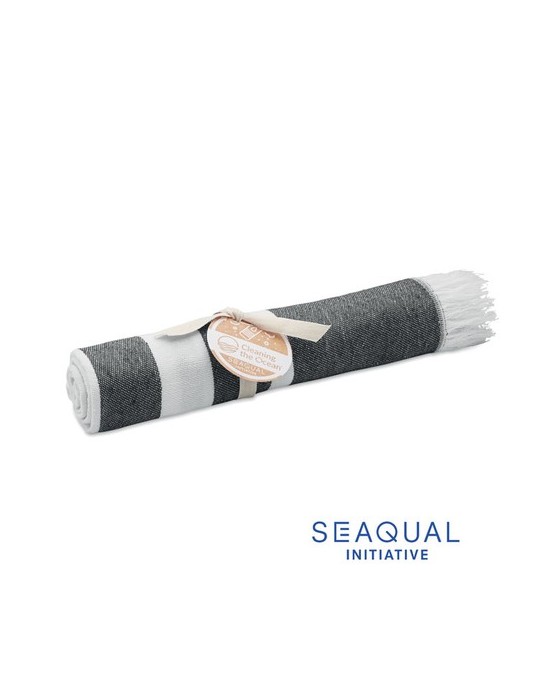 Serviette de plage  personnalisée - SEAQUAL® 100x170cm pas cher