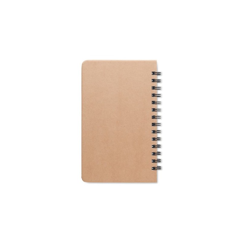 Carnet Éco-responsable Personnalisé GROWNOTEBOOK™ avec Pin Matières : papier Couleurs : beige personnalisable avec votre logo