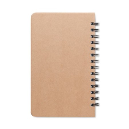 Carnet Éco-responsable Personnalisé GROWNOTEBOOK™ avec Pin Matières : papier Couleurs : beige personnalisable avec votre logo