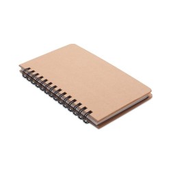 Carnet Éco-responsable Personnalisé GROWNOTEBOOK™ avec Pin Matières : papier Couleurs : beige cadeau entreprise pas cher