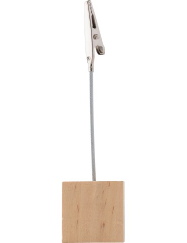 Porte-clips en bois Personnalisé Malia - Objet publicitaire unique