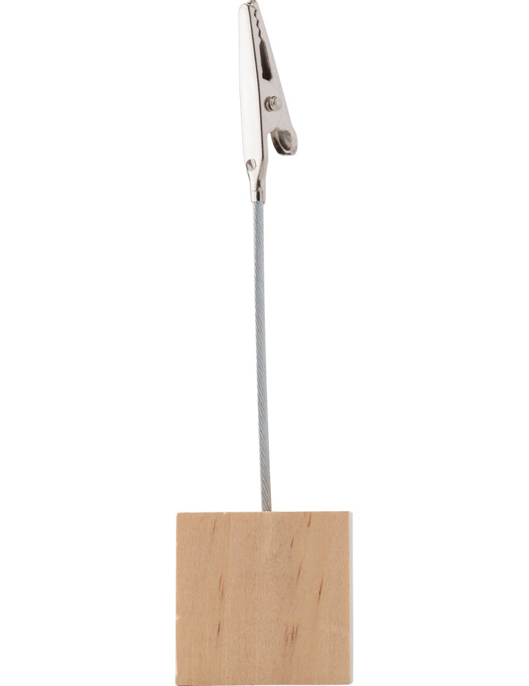 Porte-clips en bois Personnalisé Malia - Objet publicitaire unique