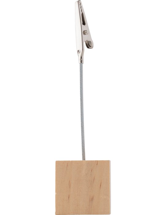 Porte-clips en bois Personnalisé Malia - Objet publicitaire unique