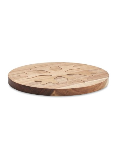 Dessous de Plat Élégant et Fonctionnel en Acacia 2