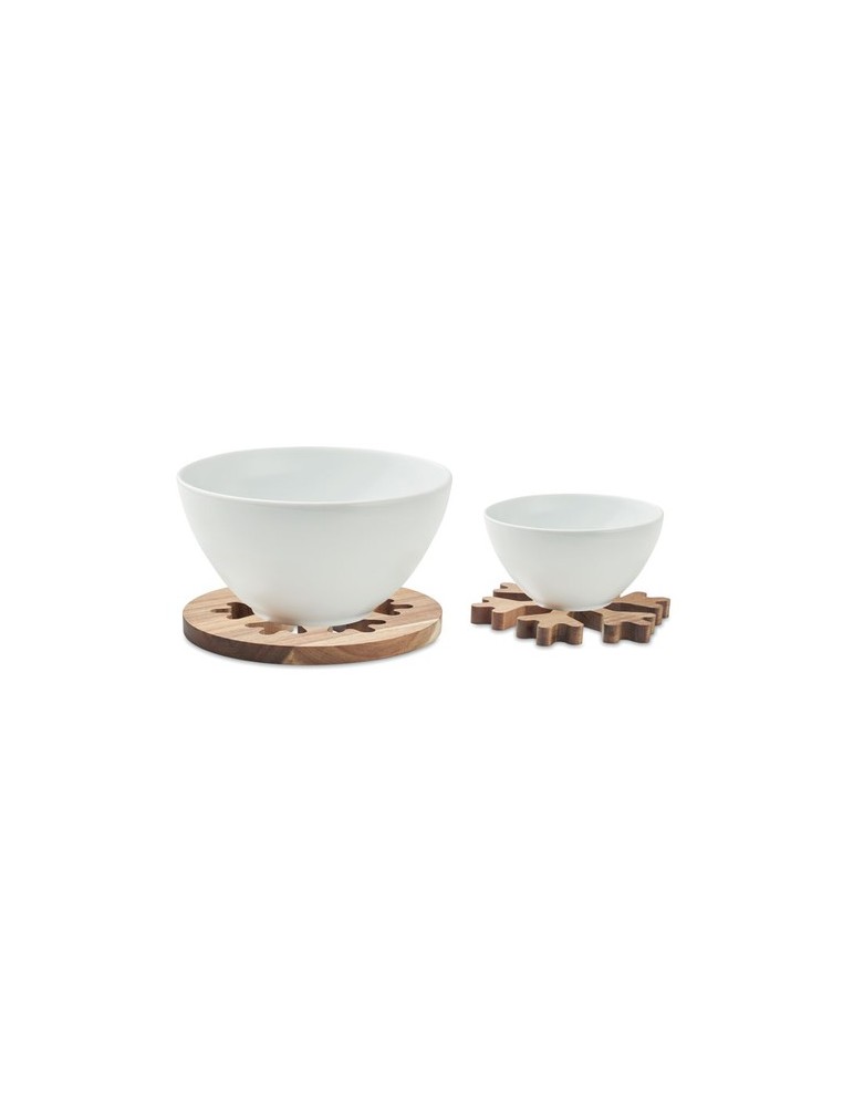Dessous de Plat Élégant et Fonctionnel en Acacia