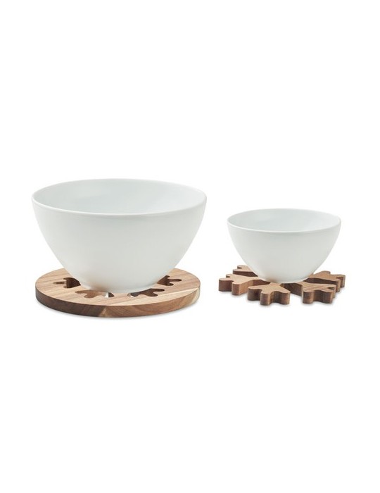 Dessous de Plat Élégant et Fonctionnel en Acacia