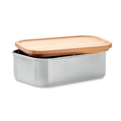 Lunch box  en acier inoxydable 600ml SAVANNA, Sac à dos publicitaire RPET avec lumière COB URBANBACK pas cher Matières : bambou 