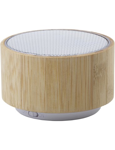 Enceinte sans fil  personnalisée en bambou
