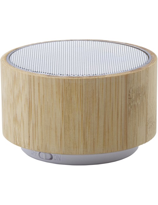 Enceinte sans fil  personnalisée en bambou