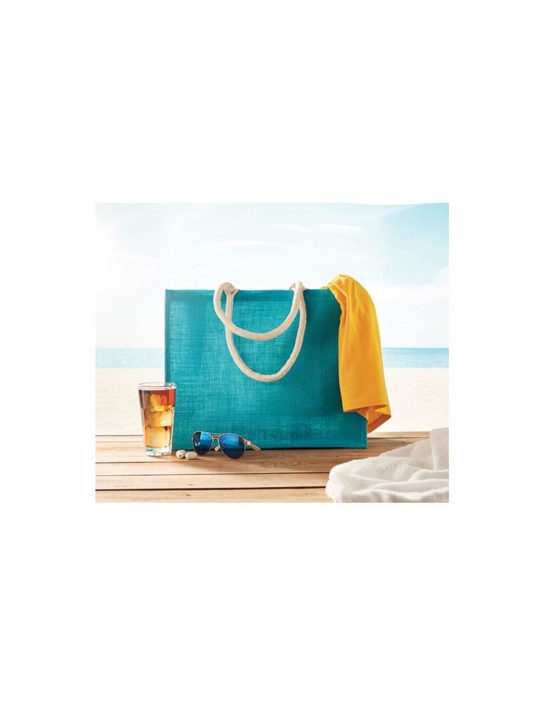 Sac Shopping en Jute AURA et Élégant Personnalisée pas cher