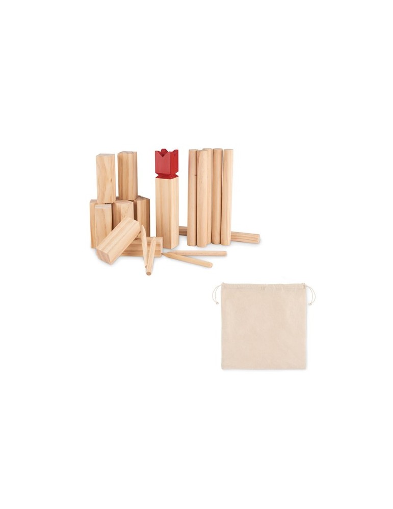 Jeu de Lancer en Bois de Pin KING - Personnalisé Fun et Convivial pas cher