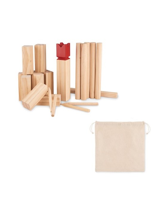 Jeu de Lancer en Bois de Pin KING - Personnalisé Fun et Convivial pas cher