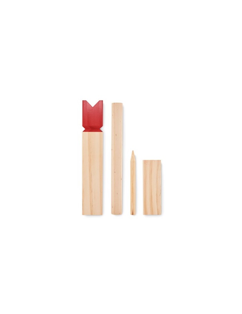 Jeu de Lancer en Bois de Pin KING - Personnalisé Fun et Convivial pas cher
