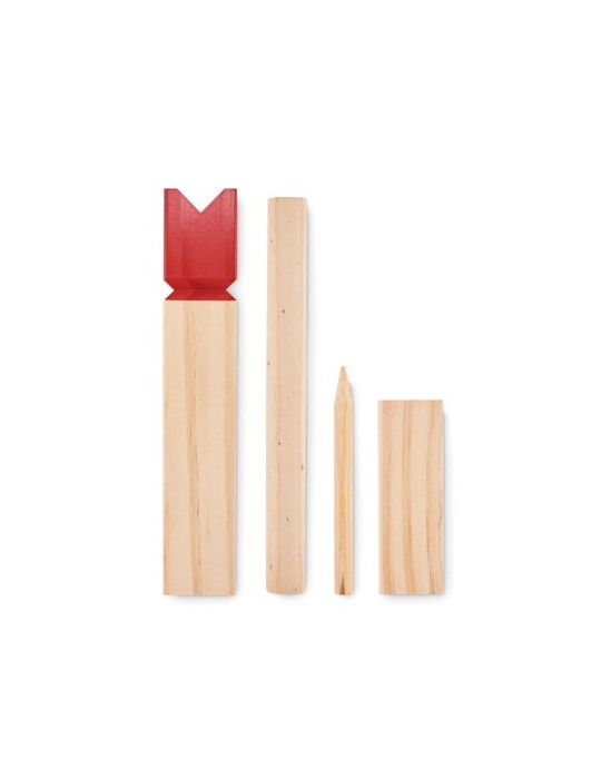 Jeu de Lancer en Bois de Pin KING - Personnalisé Fun et Convivial pas cher