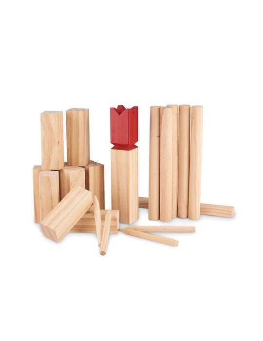 Jeu de Lancer en Bois de Pin KING - Personnalisé Fun et Convivial pas cher