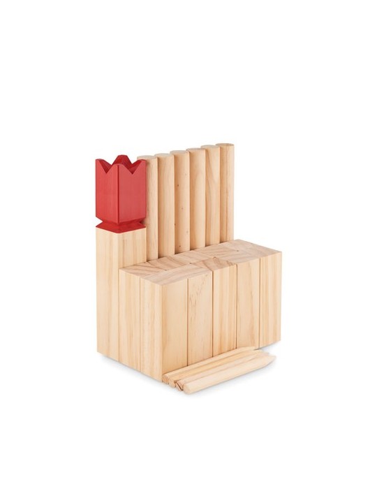 Jeu de Lancer en Bois de Pin KING - Personnalisé Fun et Convivial pas cher