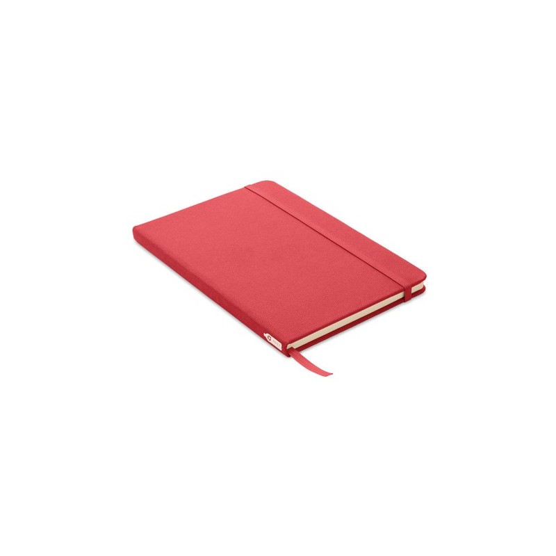 Carnet A5  en couverture RPET 600D - NOTE RPET MO9966 Matières : papier recyclé Couleurs : rouge