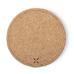 Chargeur sans fil  personnalisé 10W Kibox Matières : liège 2