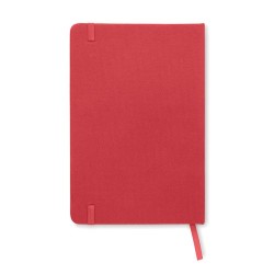 Carnet A5  en couverture RPET 600D - NOTE RPET MO9966 Matières : papier recyclé Couleurs : rouge impression haute définition