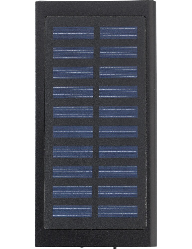 Power bank solaire en aluminium 8 000mAh - Adriana