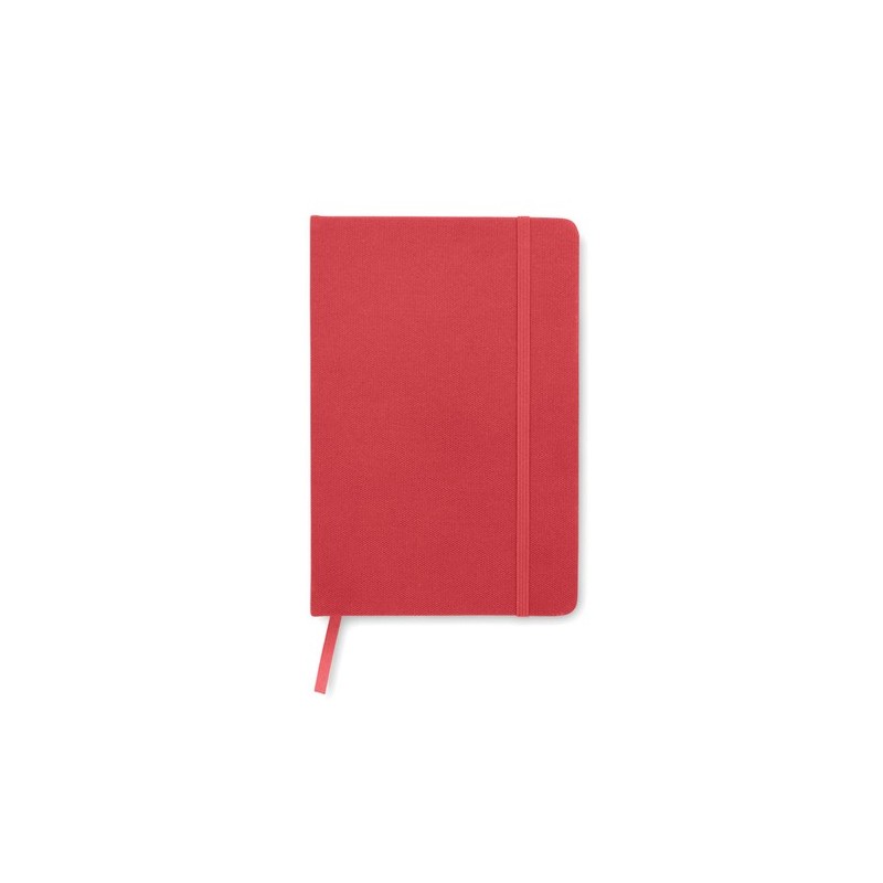 Carnet A5  en couverture RPET 600D - NOTE RPET MO9966 Matières : papier recyclé Couleurs : rouge personnalisation rapide en Fran