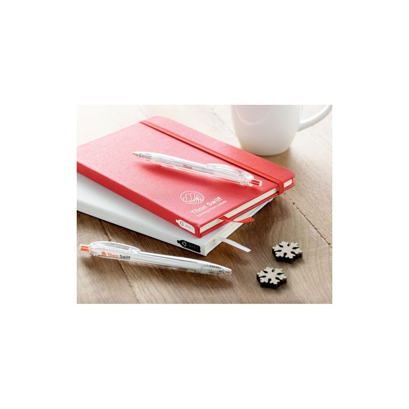 Carnet A5  en couverture RPET 600D - NOTE RPET MO9966 Matières : papier recyclé Couleurs : rouge cadeau affaires élégant