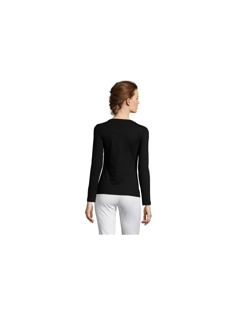 T-shirt Manches Longues Personnalisé Majestic - 100% Coton pas cher