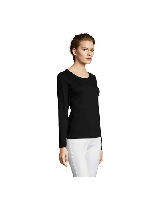 T-shirt Manches Longues Personnalisé Majestic - 100% Coton pas cher