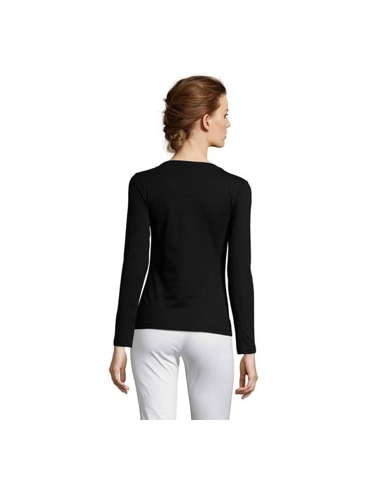 T-shirt Manches Longues Personnalisé Majestic - 100% Coton pas cher