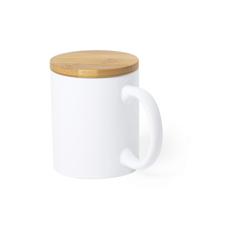 Tasse Éco-responsable Pratique Personnalisée Yotel pas cher Matières : bambou Couleurs : blanc goodies publicitaire événementiel
